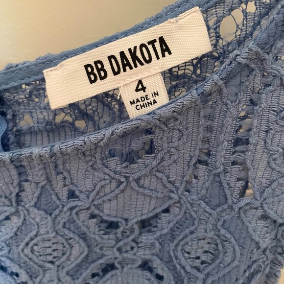 Blue Lace Fit & Flare Dress || BB Dakota by Steve Madden - Picture 3 of 4